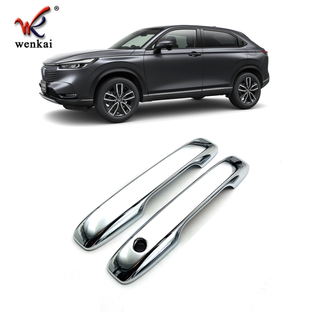 Хромированная Боковая Дверная Ручка для Honda Vezel Hrv 2021-2022, Abs
