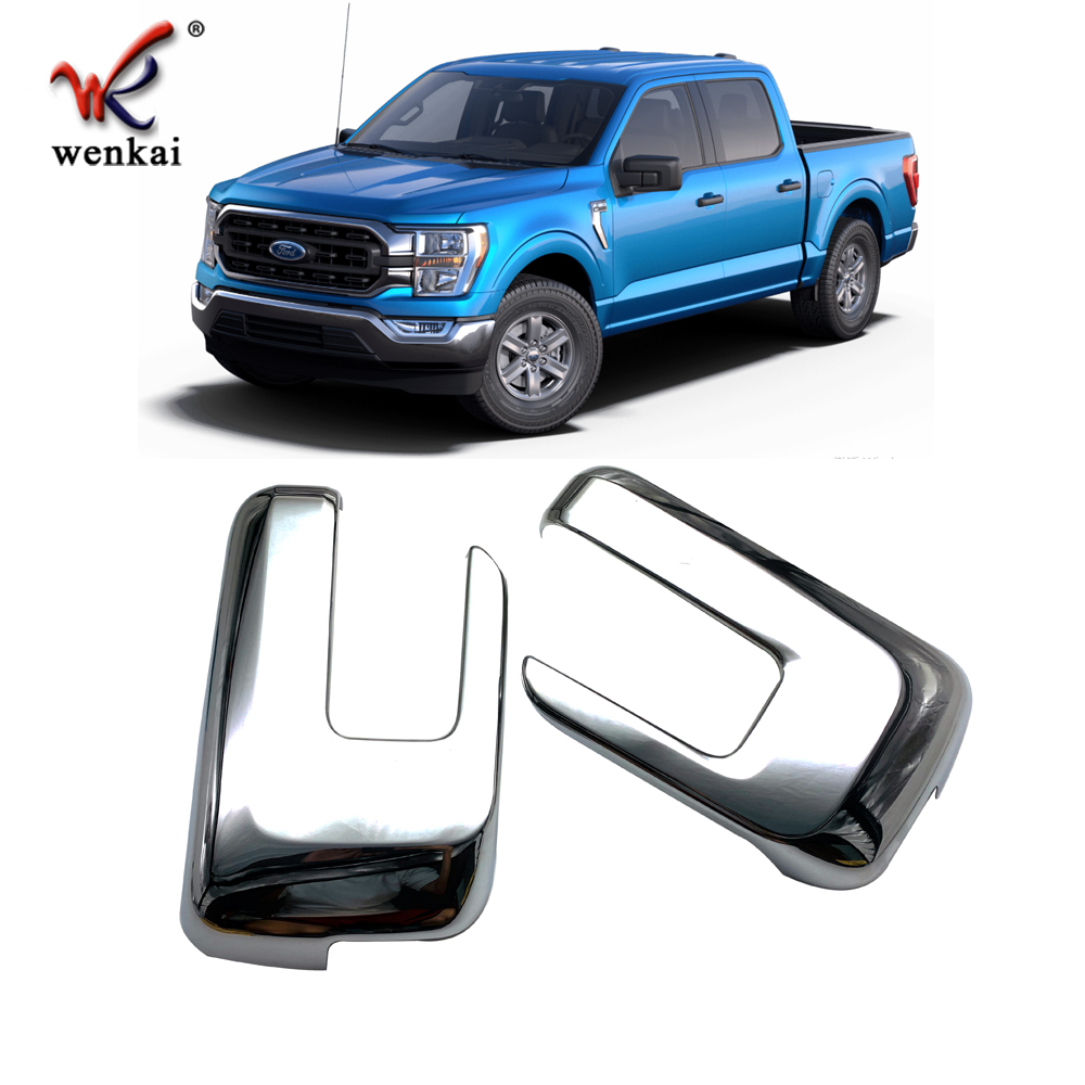 Крышка зеркала заднего вида хромированная ABS для Ford F-150 2021-2022 года
