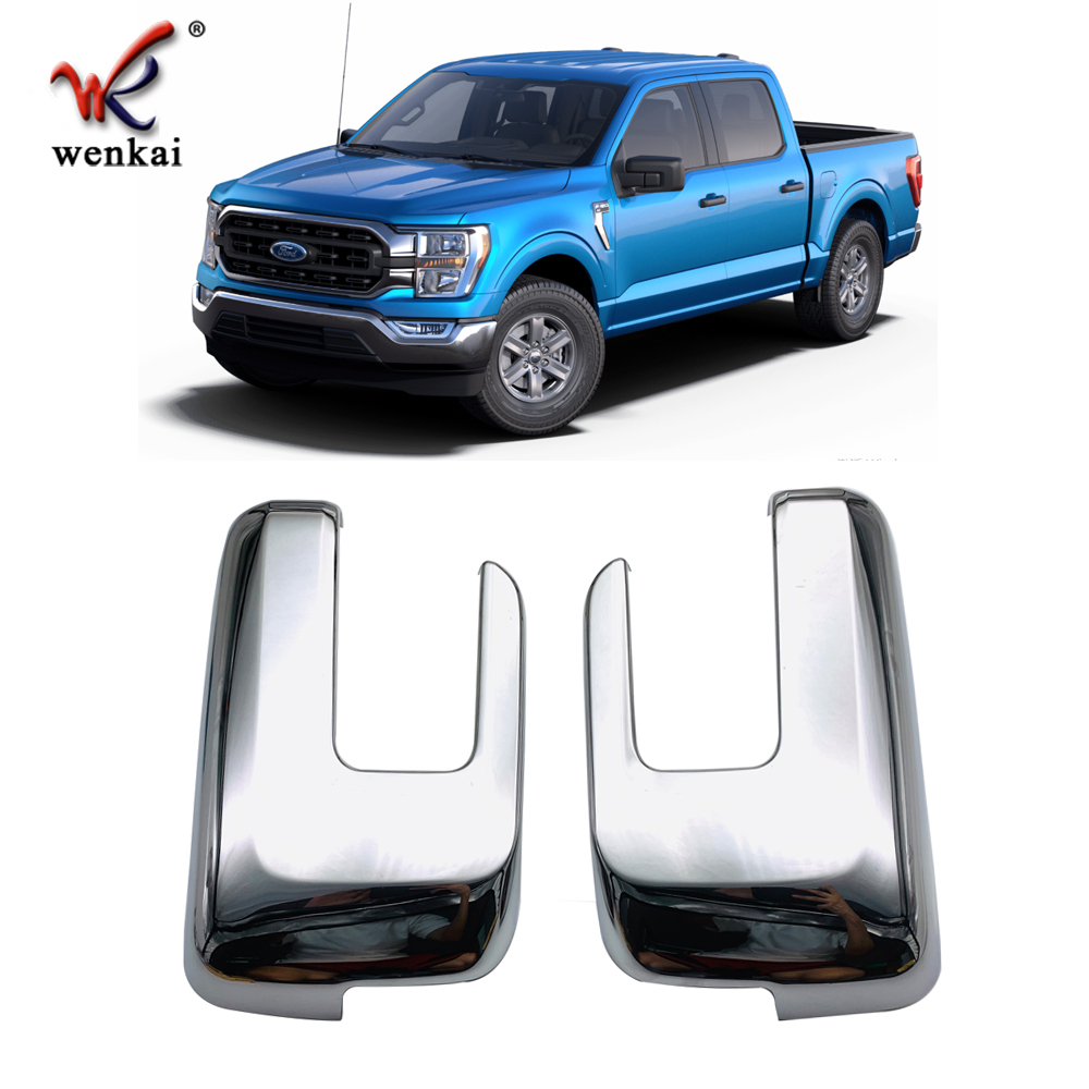 Крышка зеркала заднего вида хромированная ABS для Ford F-150 2021-2022 года
