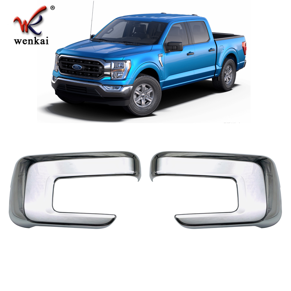 Крышка зеркала заднего вида хромированная ABS для Ford F-150 2021-2022 года
