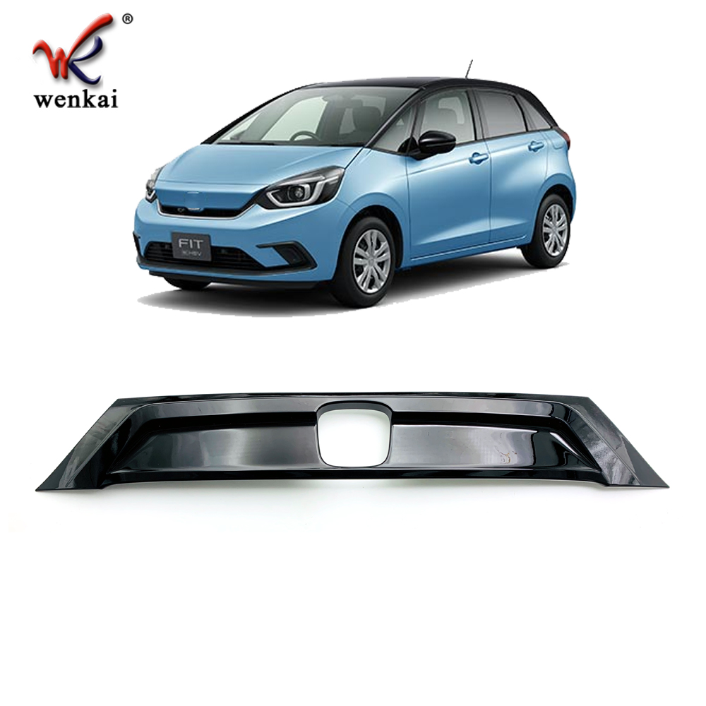 Задняя Накладка на Заднюю Крышку Багажника Honda Fit Jazz Gr 2020-2021, Abs, Черный