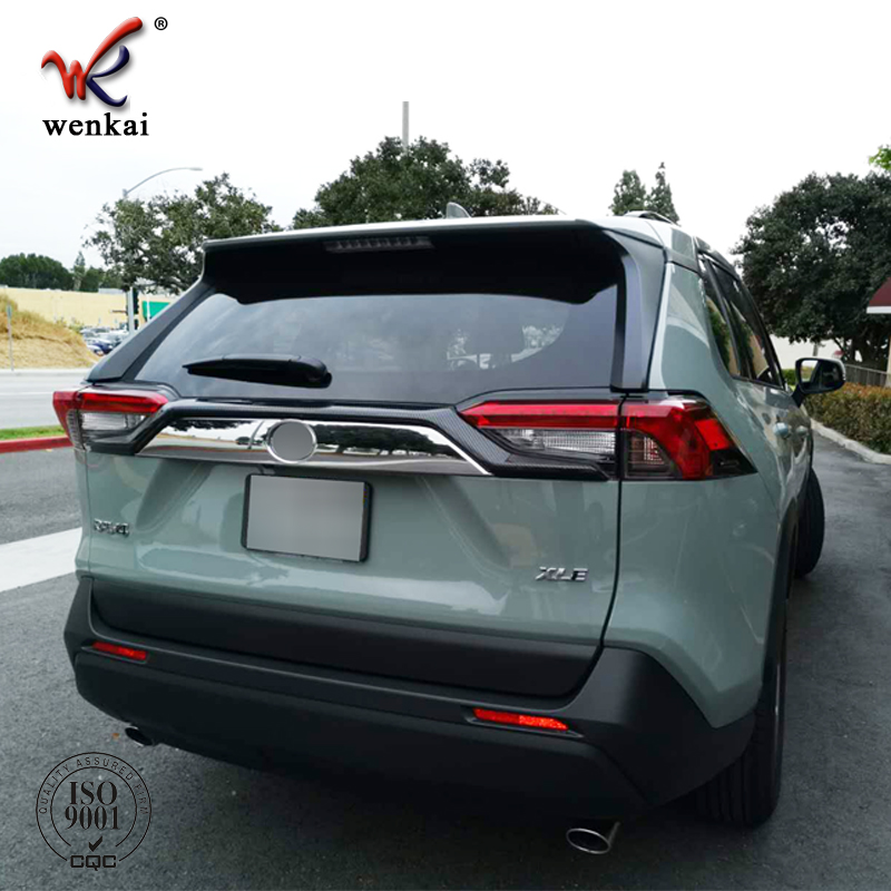 Отделка Заднего Багажника из Углеродного Волокна Abs с Серпантином для Toyota Rav4 2019-2020, Черного Цвета
