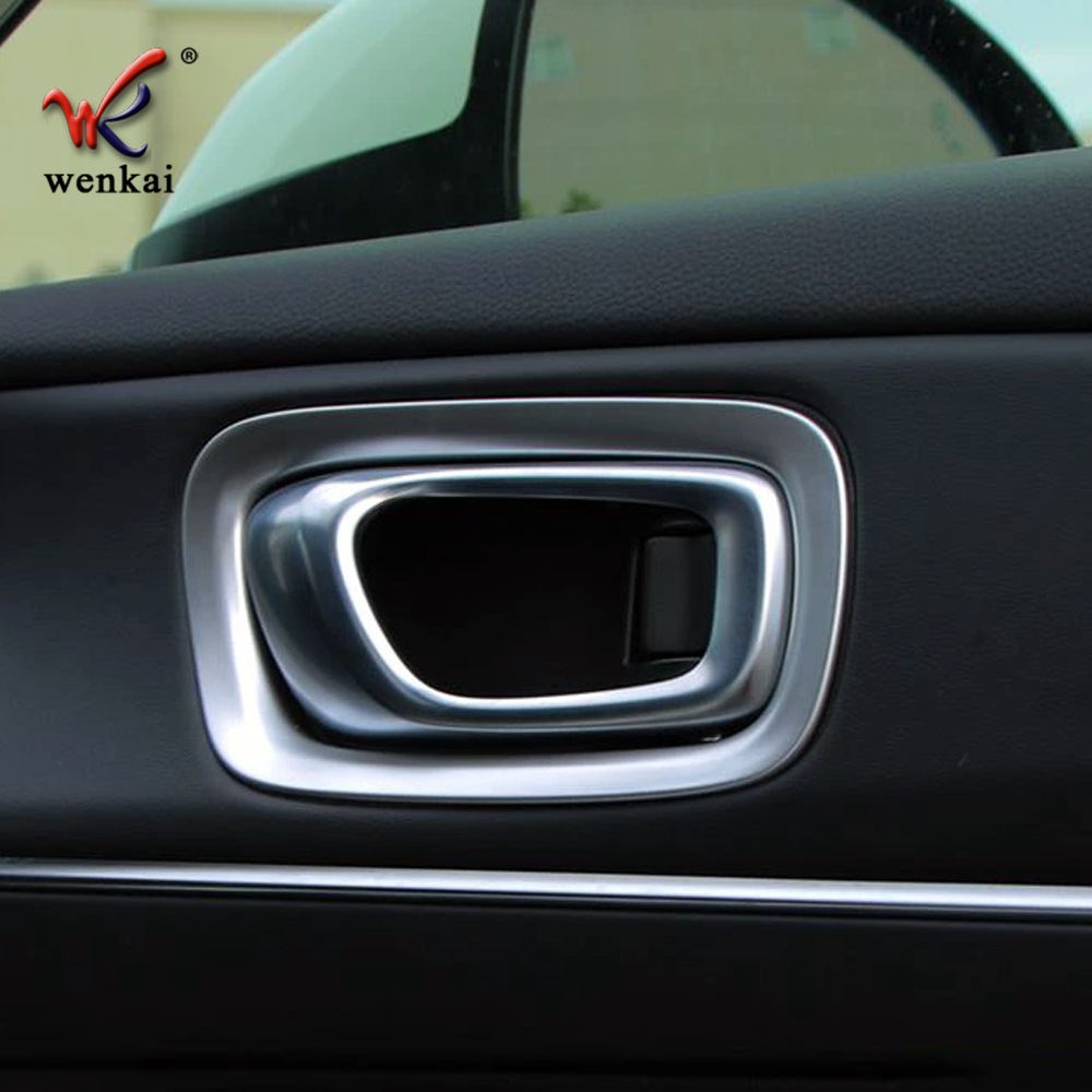 Внутренняя Ручка Крышка Чаши Рамка Abs для Honda Vezel Hr-V Rv 2021-2022, Черного Цвета
