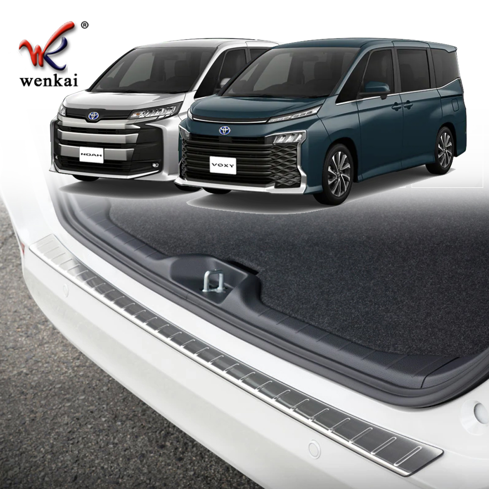 Защита Порога для Ног Заднего Бампера Toyota Voxy Noah 2022, хром, из Нержавеющей Стали