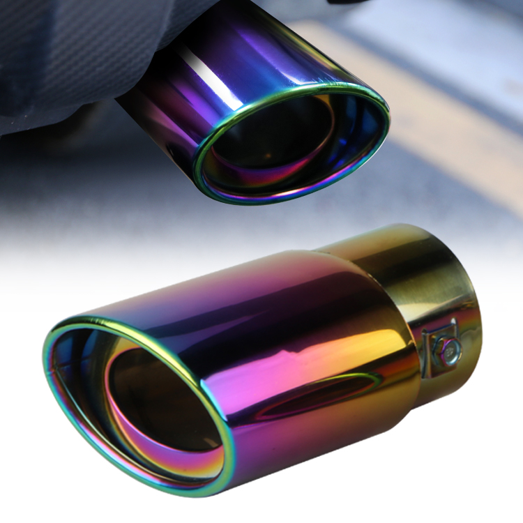 Насадка на Выхлопную Трубу: Автомобильный Цветной Глушитель из Нержавеющей Стали с Хромированной Отделкой