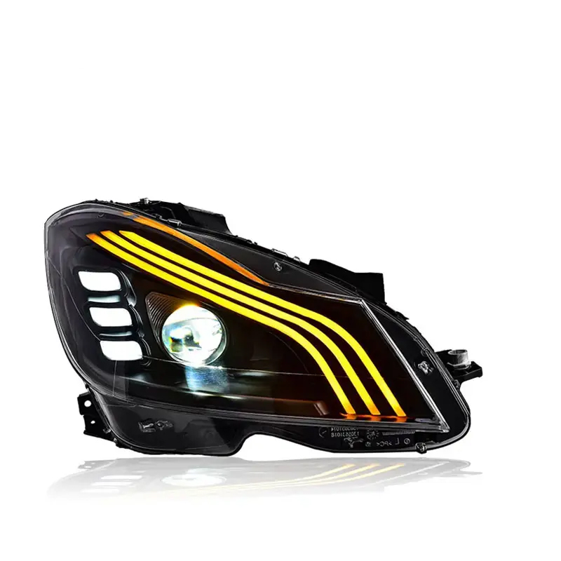 Комплект Передних Светодиодный Фар для Mercedes-Benz C-Class W204 2007-2014