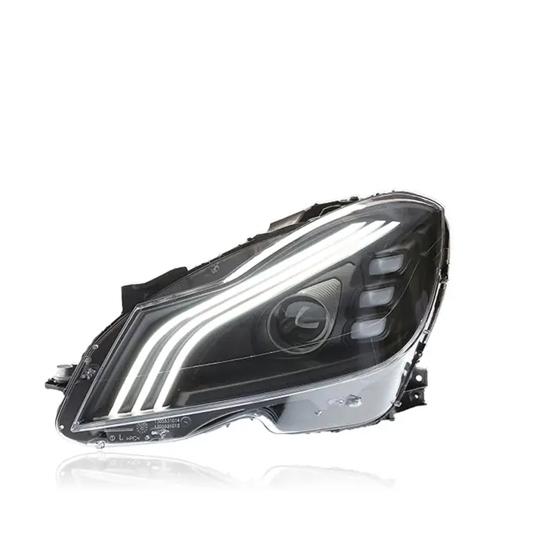 Комплект Передних Светодиодный Фар для Mercedes-Benz C-Class W204 2007-2014