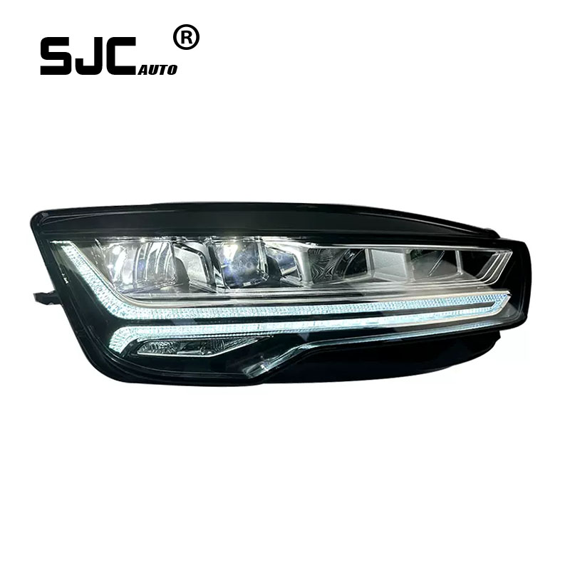 Комплект Передних Светодиодный Фар Audi A7 2011-2016, 36W, Черный
