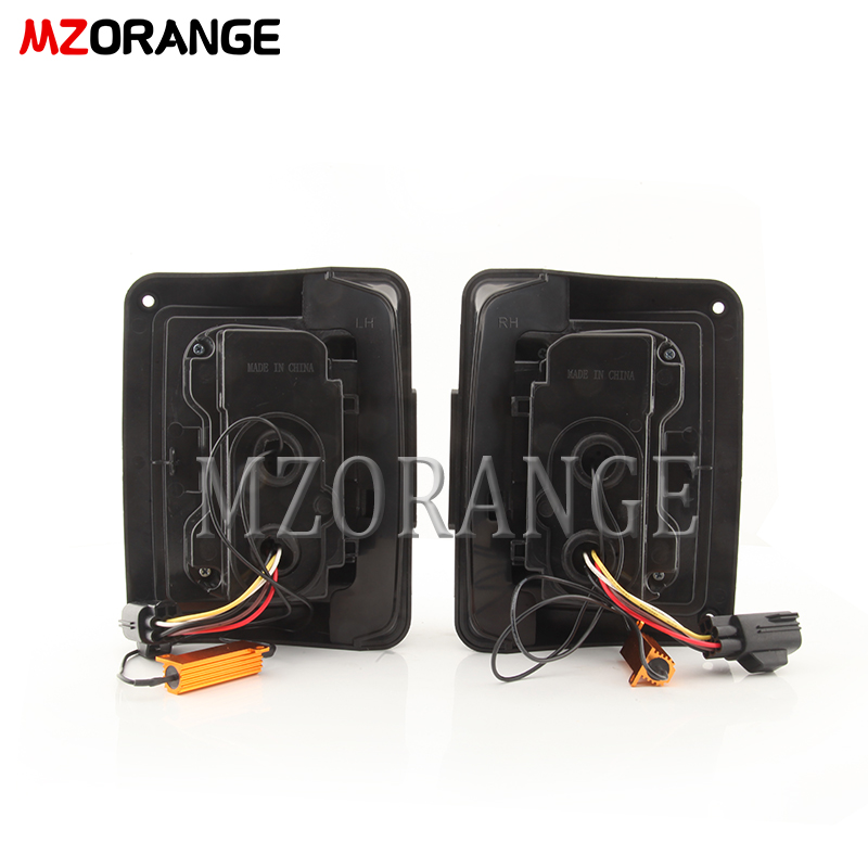 Led Комплект Задних Фонарей для Jeep Wrangler 2007-2017/Mzorange - 12V