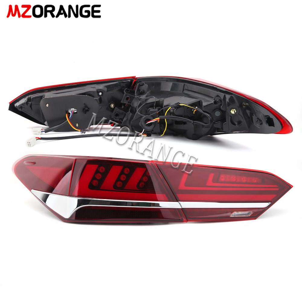Комплект Задних Фонарей для Toyota Camry 2018-2021 Led Mzorange 12V 50 Вт