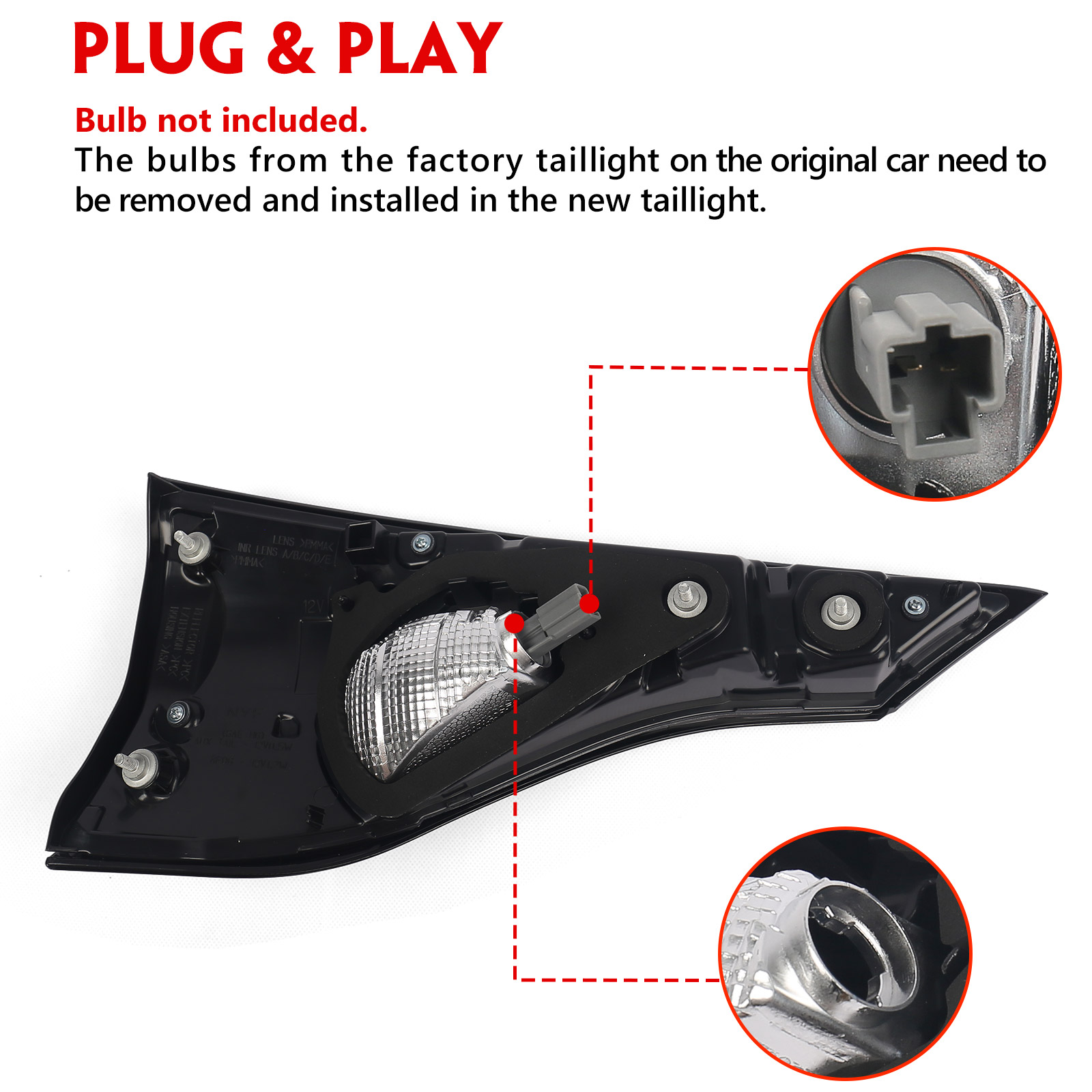 Задний Фонарь Toyota Sienna 2021-2022 12V Clear 30/36W