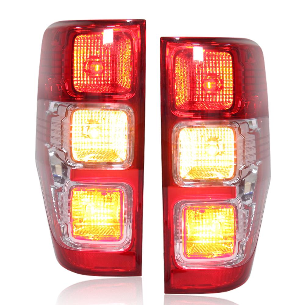 Комплект Задних Фонарей для Ford Ranger 2011-2019/Ranger 2011-2016, Белый/Черный